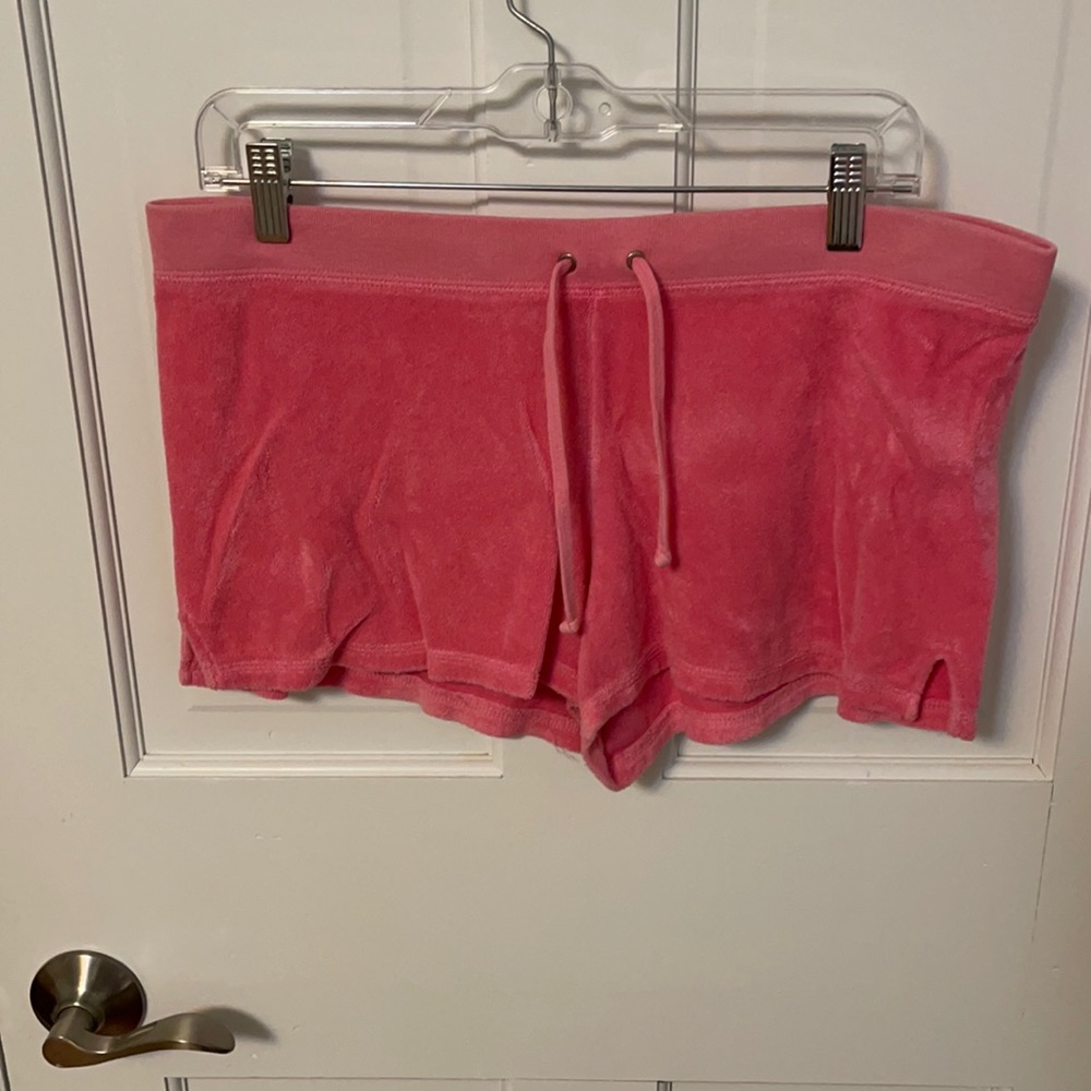juicy couture pink terry cloth shorts